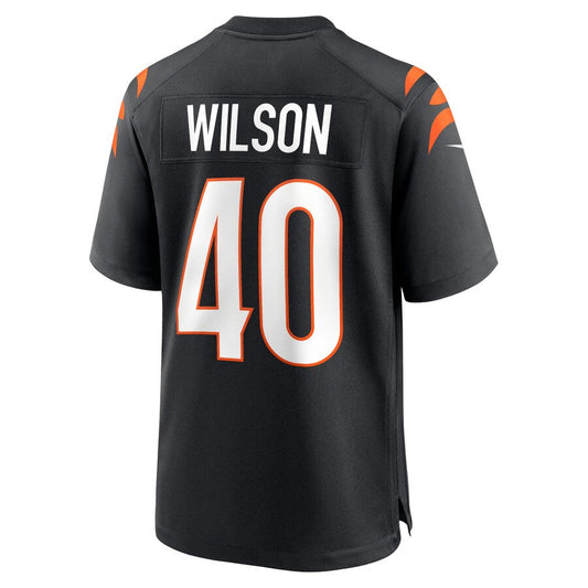 Cincinnati Bengals #40 Brandon Wilson Black Game Jersey Stitched American Football Jerseys