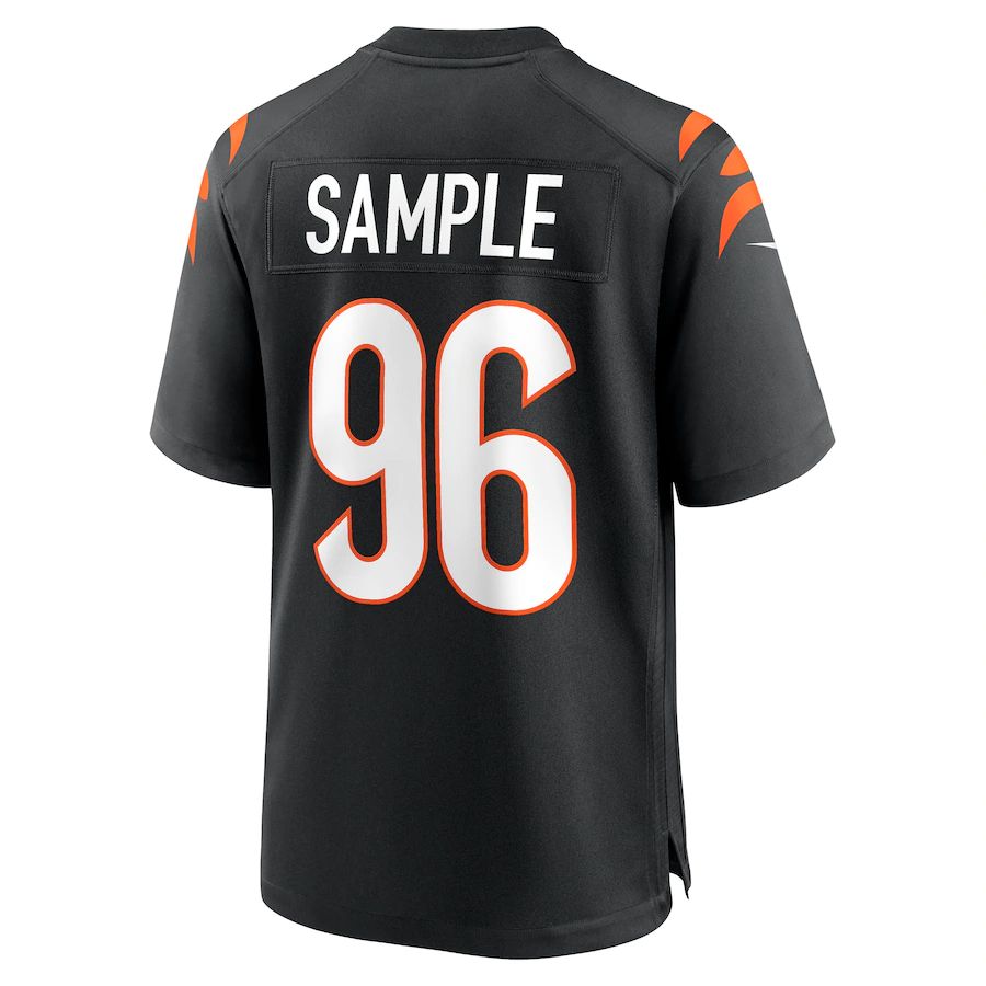 Cincinnati Bengals #96 Cam Sample Black Game Jersey Stitched American Football Jerseys