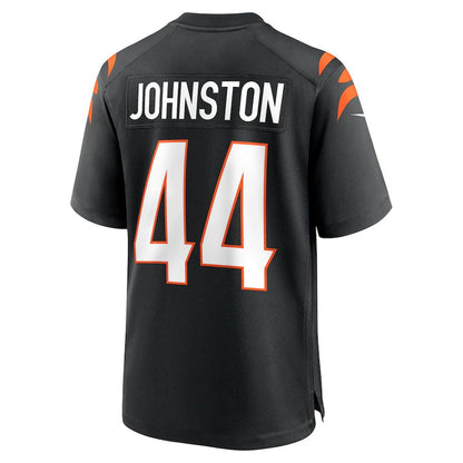 Cincinnati Bengals #44 Clay Johnston Black Game Jersey Stitched American Football Jerseys