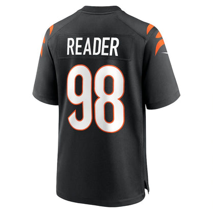 Cincinnati Bengals #98 D.J. Reader Black Game Jersey Stitched American Football Jerseys