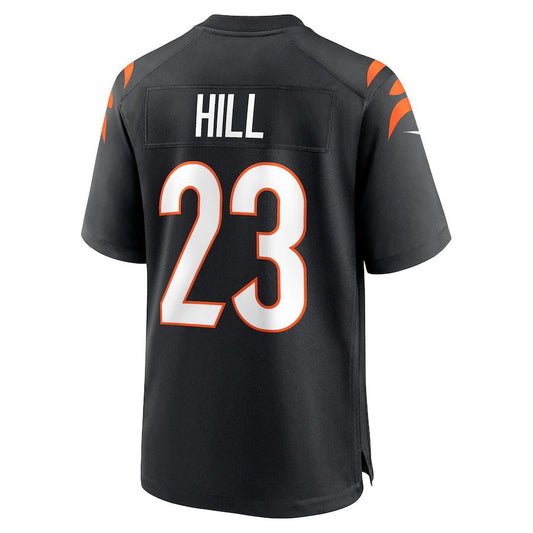 Cincinnati Bengals #23 Daxton Hill Black 2022 Draft First Round Pick Game Jersey Stitched American Football Jerseys