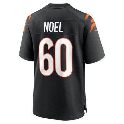 Cincinnati Bengals #60 Desmond Noel Black Game Player Jersey Stitched American Football Jerseys