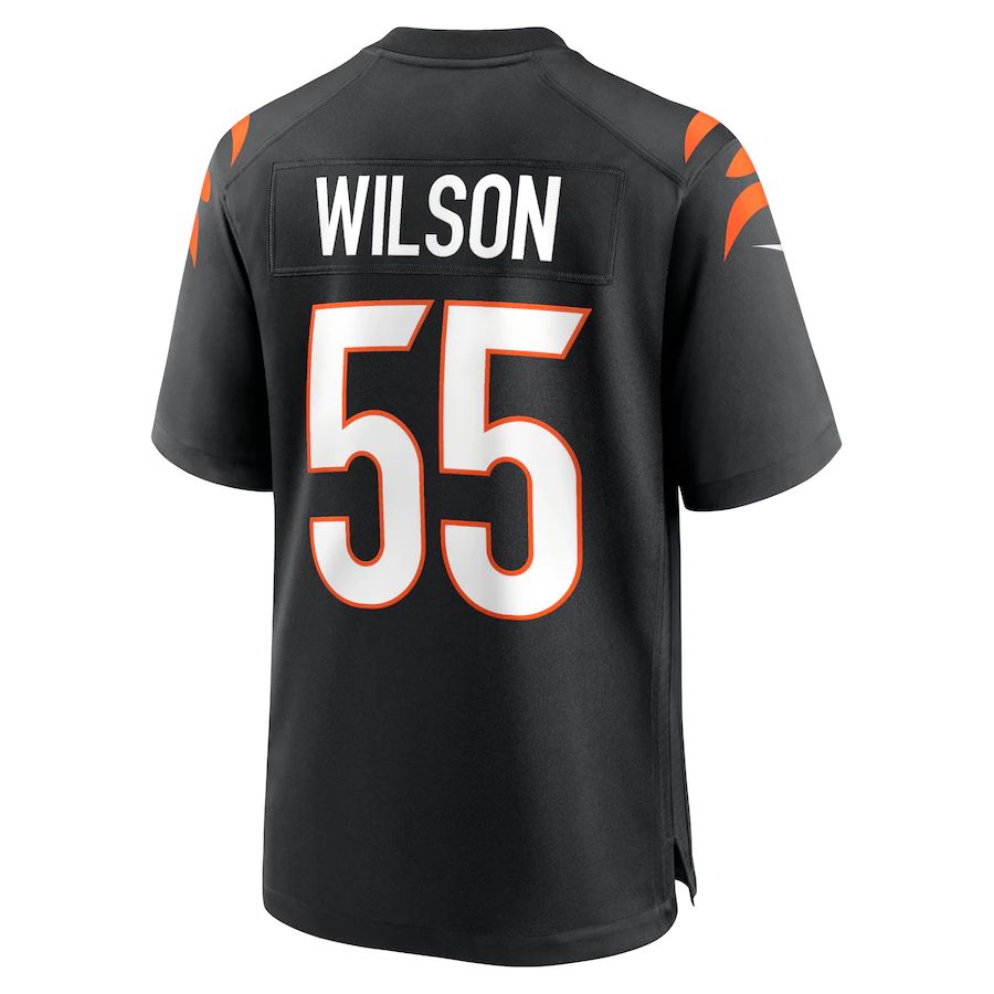 Cincinnati Bengals #55 Logan Wilson Black Game Jersey Stitched American Football Jerseys