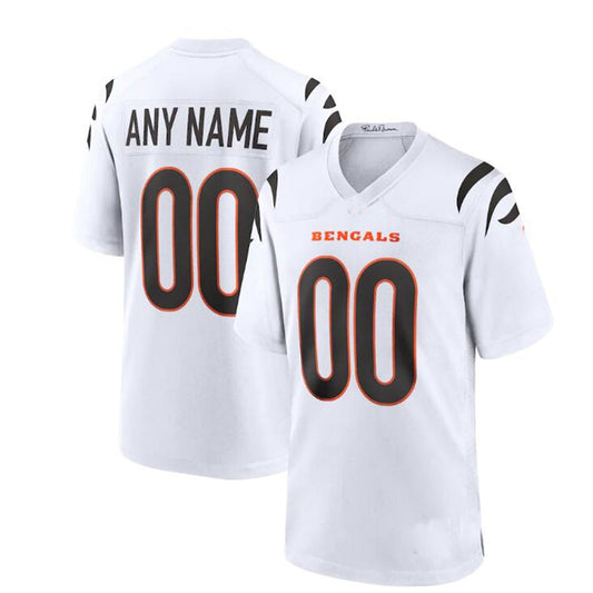 Custom Cincinnati Bengals White Game Jersey American Stitched Football Jerseys