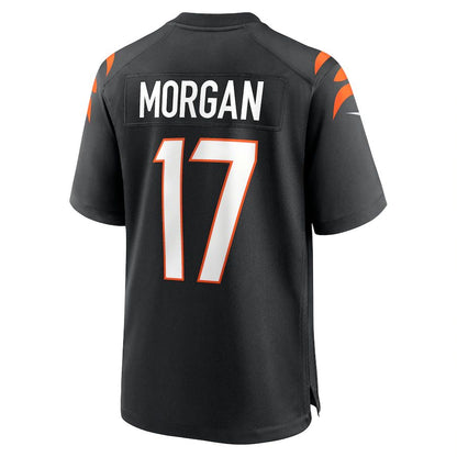 Cincinnati Bengals #17 Stanley Morgan Black Player Game Jersey Stitched American Football Jerseys