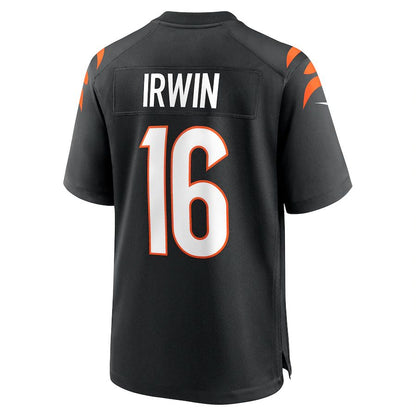 Cincinnati Bengals #16 Trenton Irwin Black Game Player Jersey Stitched American Football Jerseys