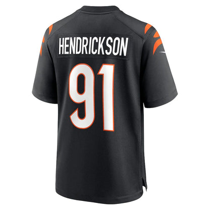 Cincinnati Bengals #91 Trey Hendrickson Black Team Game Jersey Stitched American Football Jerseys