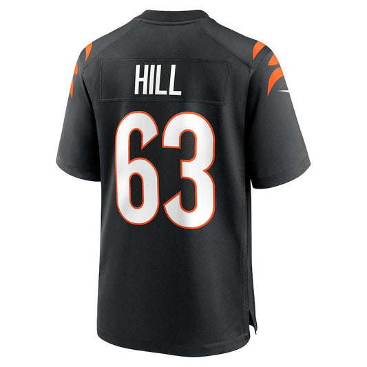 Cincinnati Bengals #63 Trey Hill Black Game Jersey Stitched American Football Jerseys