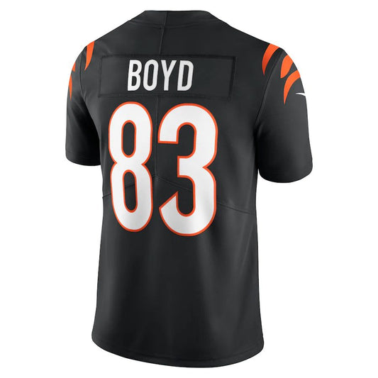 Cincinnati Bengals #83 Tyler Boyd Black Vapor Limited Jersey Stitched American Football Jerseys