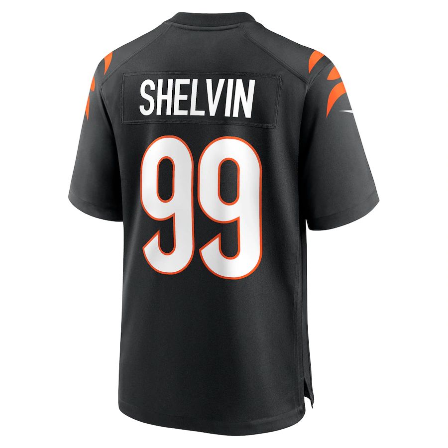 Cincinnati Bengals #99 Tyler Shelvin Black Game Jersey Stitched American Football Jerseys