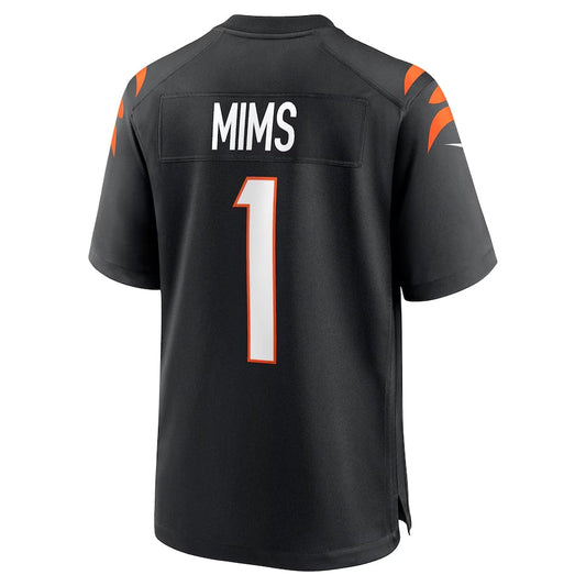 Cincinnati Bengals #1 Amarius Mims 2024 Draft First Round Pick Player Game Jersey - Black American Football Jerseys