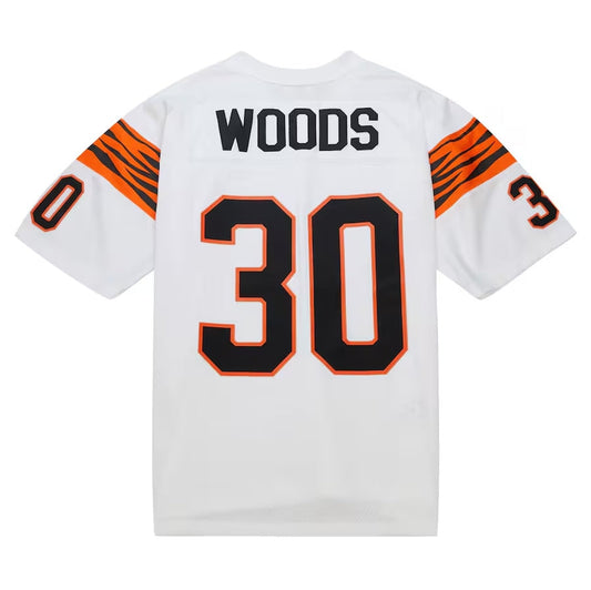 Cincinnati Bengals #30 Ickey Woods Mitchell & Ness Legacy Replica Jersey - White American Football Jerseys