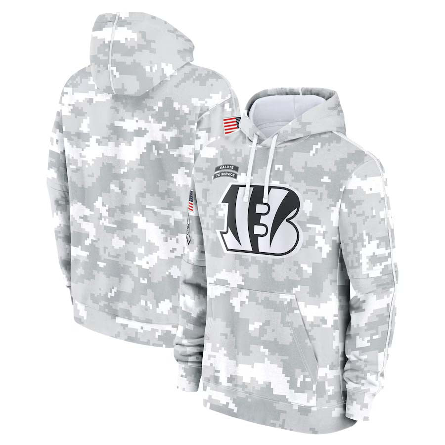 Cincinnati Bengals 2024 Salute To Service Club Pullover Hoodie Cheap sale Birthday and Christmas gifts Stitched American Football Jerseys