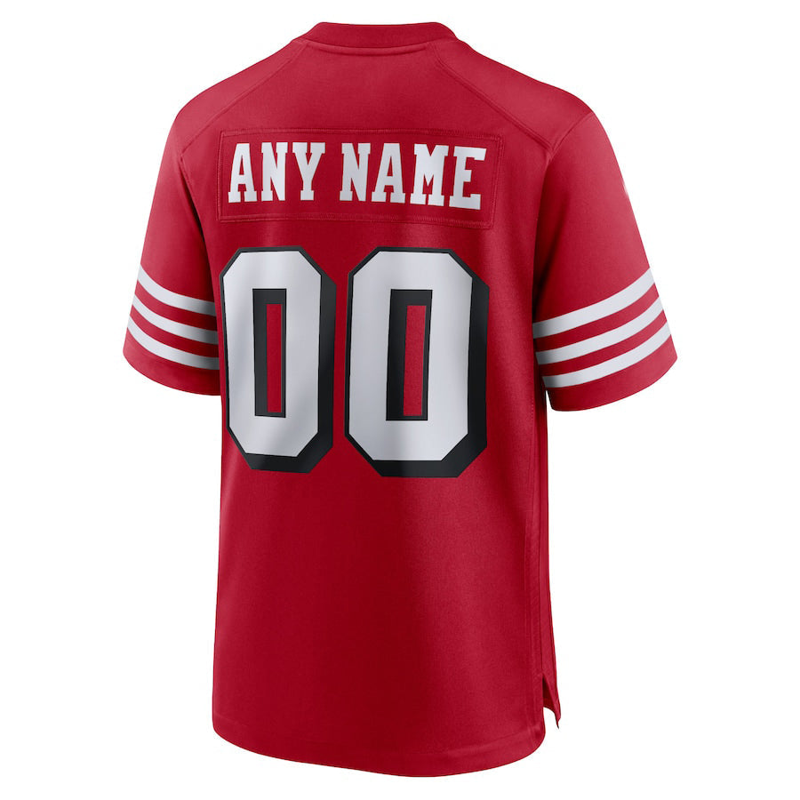 Custom San Francisco 49ers New Red Black Stitched American Football Jerseys 2022