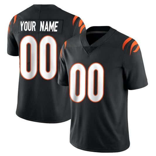 Custom Cincinnati Bengals Black Limited Football Jerseys 2022 Super Bowl LVI