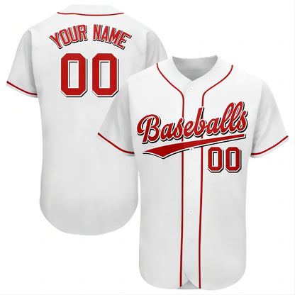 Baseball Jerseys Custom Cincinnati Reds Stitched Personalized Button Down Baseball T Shirt