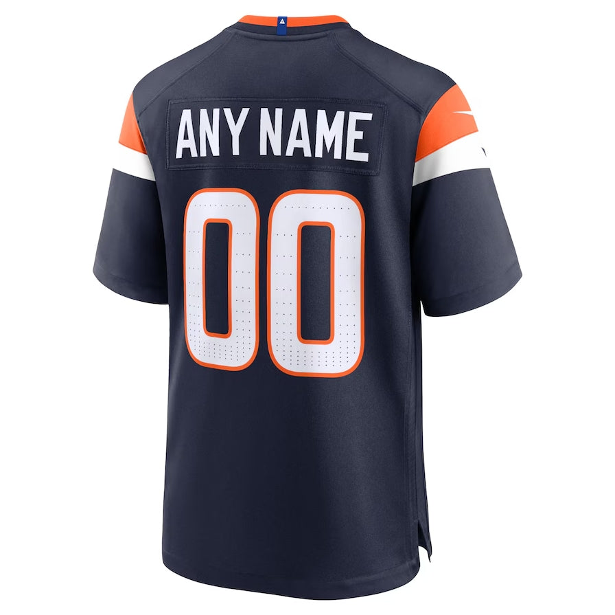 Custom Denver Broncos  Alternate Game Jersey - Navy American Football Jerseys