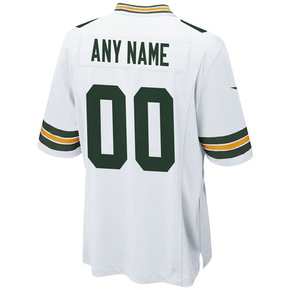 Custom Green Bay PackersPackers Stitched Game White Jersey Men Youth Women