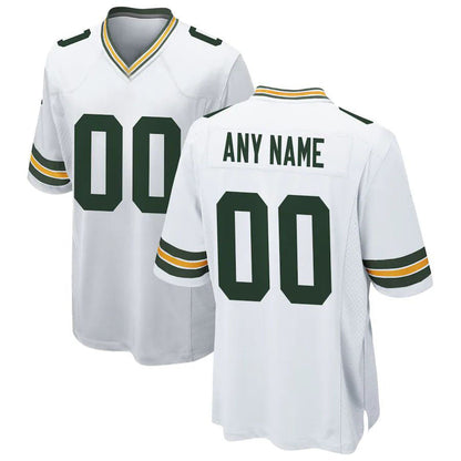 Custom Green Bay PackersPackers Stitched Game White Jersey Men Youth Women