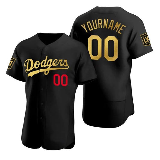 Baseball Jerseys Custom 2022 Los Angeles Dodgers Black Stitched Jerseys