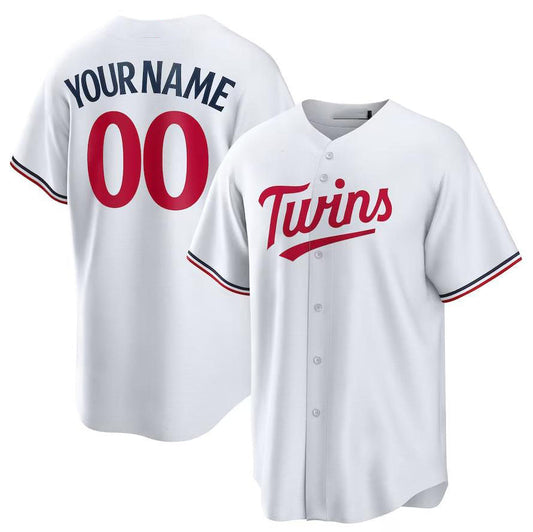 Custom Minnesota Twins Home Replica Custom Jersey Baseball Jerseys