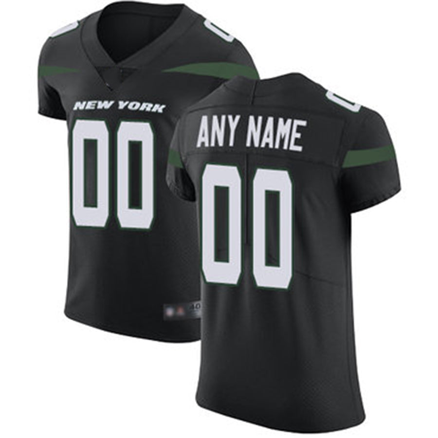 Custom New York Jets Alternate Black Vapor Untouchable Football Elite Jersey American Stitched Jersey Football Jerseys