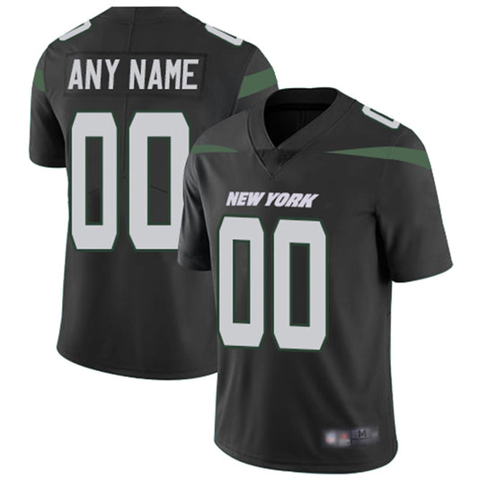 Custom New York Jets Alternate Black Vapor Untouchable Football Limited Jersey American Stitched Jersey Football Jerseys