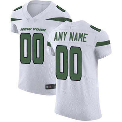 Custom New York Jets Alternate Road White Vapor Untouchable Football Elite Jersey American Stitched Jersey Football Jerseys