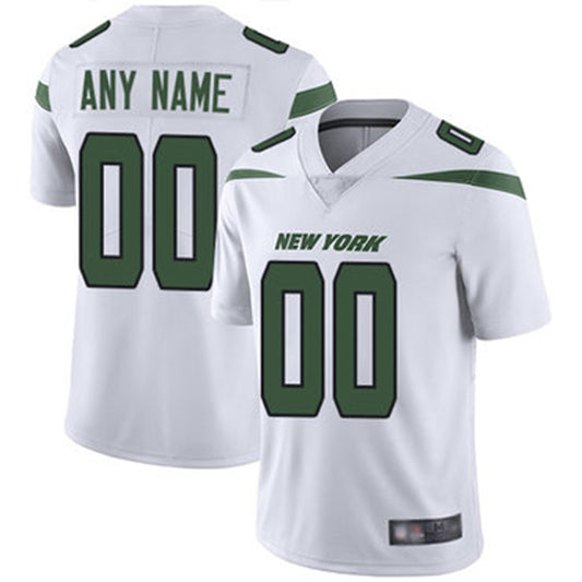 Custom New York Jets Road White Vapor Untouchable Football Limited Jersey American Stitched Jersey Football Jerseys