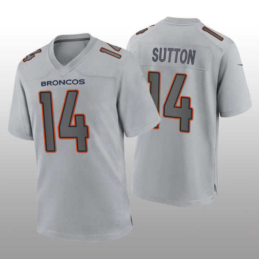 Denver Broncos #14 Courtland Sutton Gray Atmosphere Game Jersey Stitched American Football Jerseys