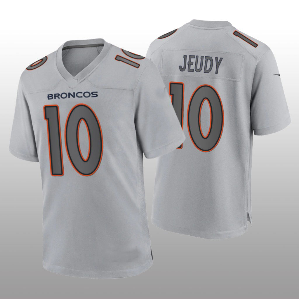 Denver Broncos #10 Jerry Jeudy Gray Atmosphere Game Jersey Stitched American Football Jerseys