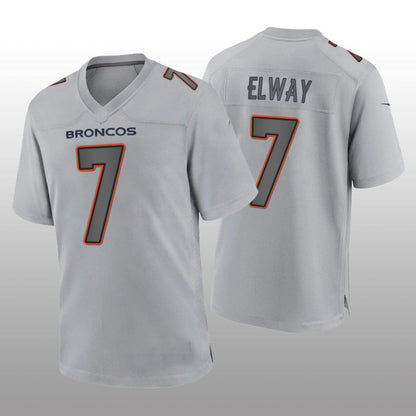 Denver Broncos #7 John Elway Gray Atmosphere Game Retired Player Jersey Stitched American Football Jerseys