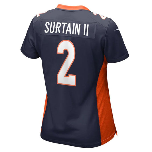 Denver Broncos #2 Patrick Surtain II Navy Home Game Player Jersey Stitched American Football Jerseys