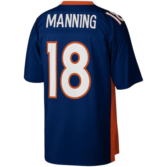 Denver Broncos #18 Peyton Manning Mitchell & Ness Navy 2015 Legacy Replica Jersey Stitched American Football Jerseys