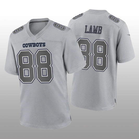 Dallas Cowboys #88 CeeDee Lamb Gray Atmosphere Game Jersey Fashion Jersey American Jerseys