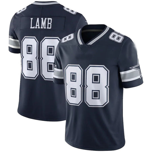 Dallas Cowboys #88 CeeDee Lamb Navy Vapor Limited Jersey Stitched American Football Jerseys