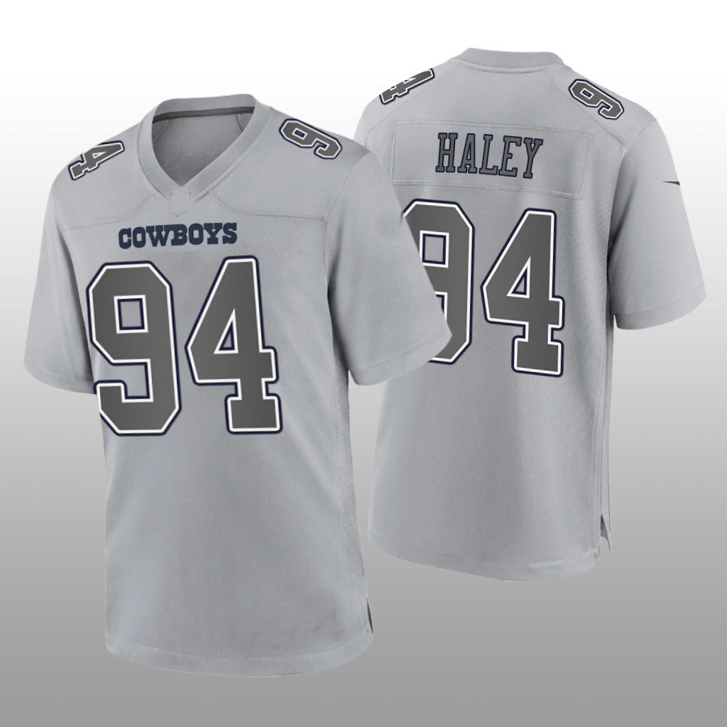 Dallas Cowboys #94 Charles Haley Gray Atmosphere Game Retired Player Jersey Fashion Jersey American Jerseys