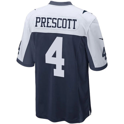 Dallas Cowboys #4 Dak Prescott Navy Alternate Game Team Jersey Stitched American Football Jerseys