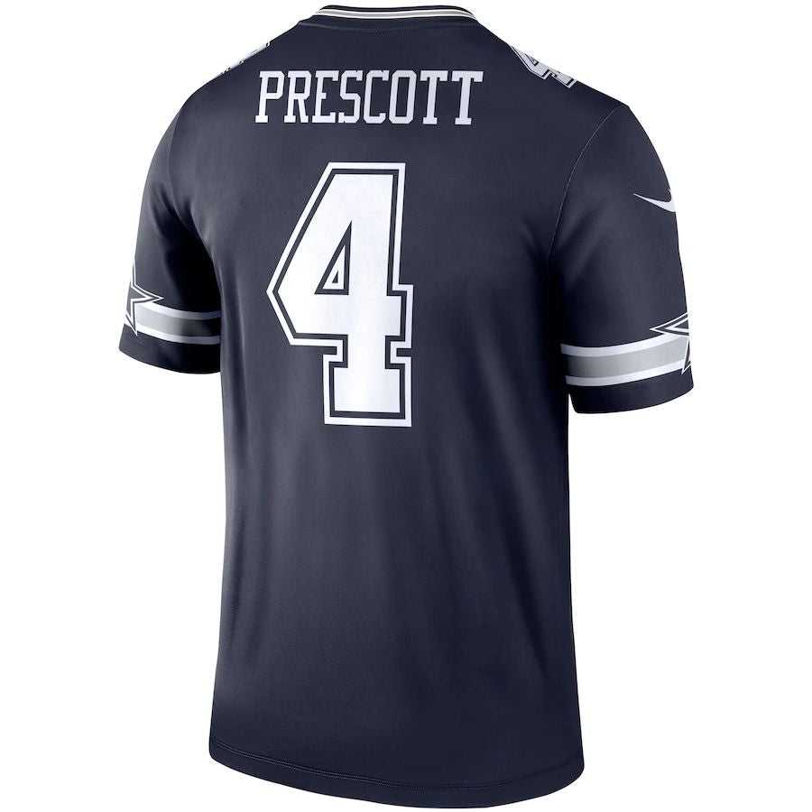 Dallas Cowboys #4 Dak Prescott Navy Legend Player Jersey Stitched American Football Jerseys