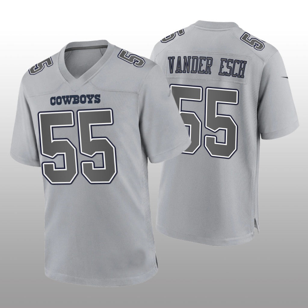 Dallas Cowboys #55 Leighton Vander Esch Gray Atmosphere Game Jersey Fashion Jersey American Jerseys