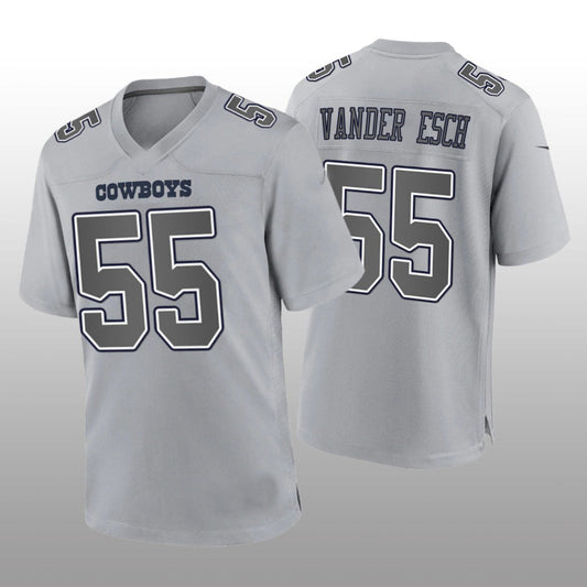 Dallas Cowboys #55 Leighton Vander Esch Gray Atmosphere Game Jersey Fashion Jersey American Jerseys