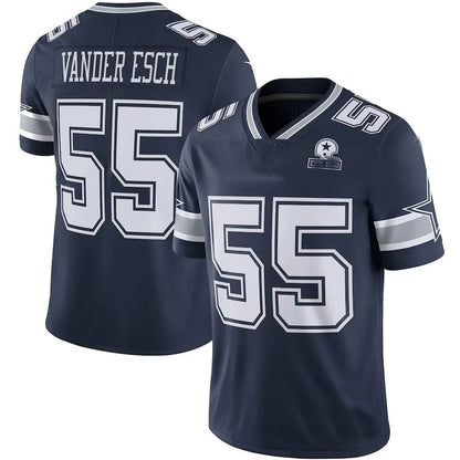 Dallas Cowboys #55 Leighton Vander Esch Navy 60th Anniversary Limited Jersey Stitched American Football Jerseys