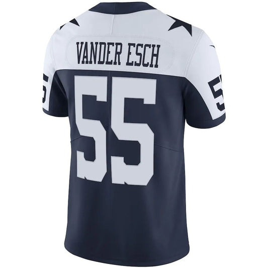 Dallas Cowboys #55 Leighton Vander Esch Navy Alternate Vapor Limited Jersey Stitched American Football Jerseys