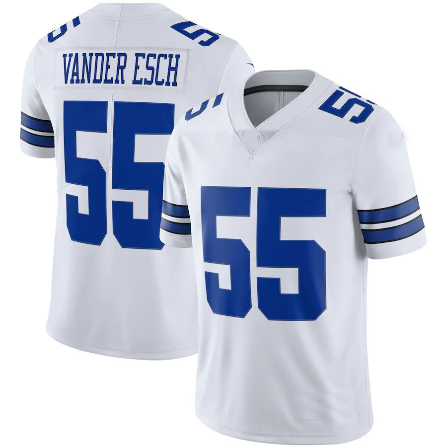 Dallas Cowboys #55 Leighton Vander Esch White Vapor Limited Player Jersey Stitched American Football Jerseys