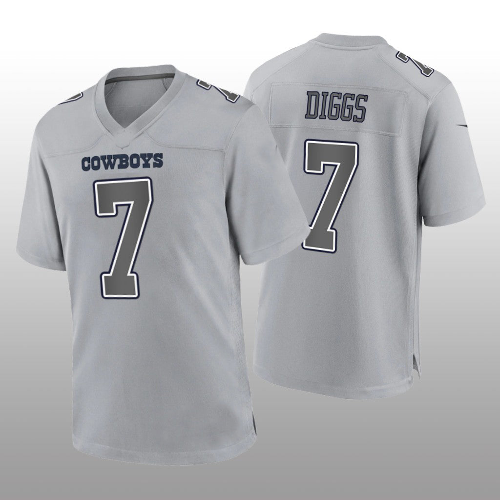 Dallas Cowboys #7 Trevon Diggs Gray Atmosphere Game Jersey Fashion Jersey American Jerseys