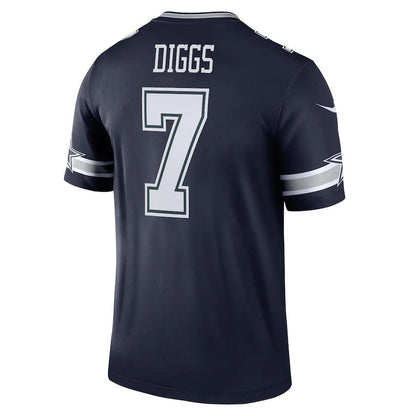 Dallas Cowboys #7 Trevon Diggs Navy Legend Jersey Stitched American Football Jerseys