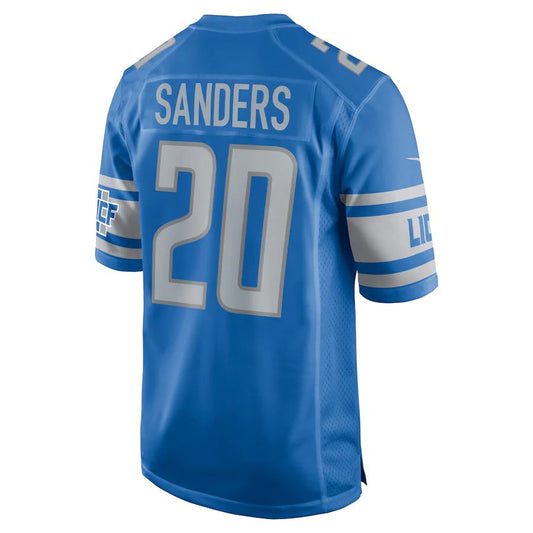 Detroit Lions #20 Barry Sanders Blue Game Retired Player Jersey Stitched American Football Jerseys