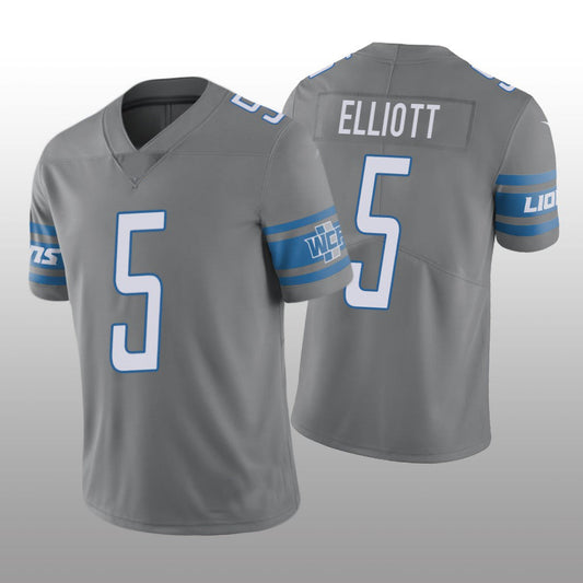 Detroit Lions NO. 5 DeShon Elliott Steel Vapor Limited Jersey Stitched American Football Jerseys