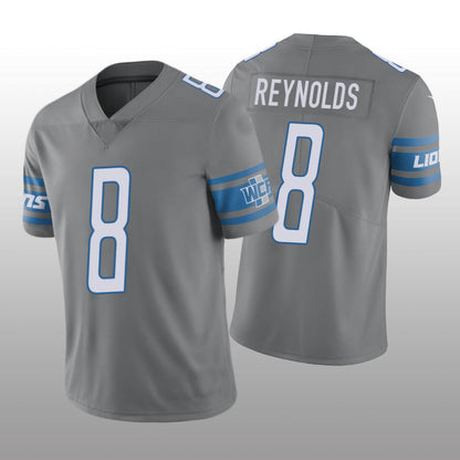 Detroit Lions  #8 Josh Reynolds Silver Vapor Limited Jersey Stitched American Football Jerseys