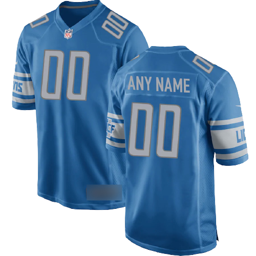 Detroit Lions Home Blue Team Jersey